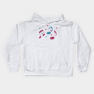 pailette musical note Kids Hoodie